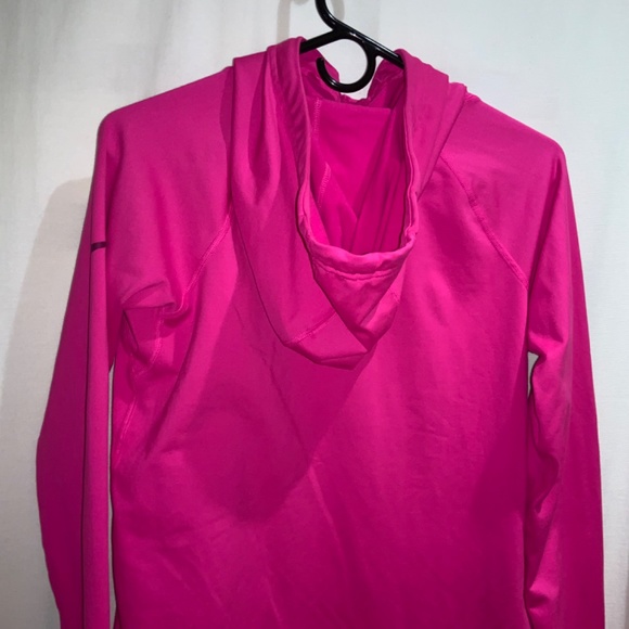 Nike Pro Dri-fit hoodie Sz L long sleeve pullover drawstring hood - Picture 8 of 10